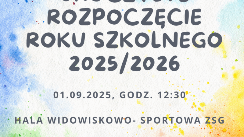 Uroczyste rozpoczęcie roku szkolnego 2025/2026